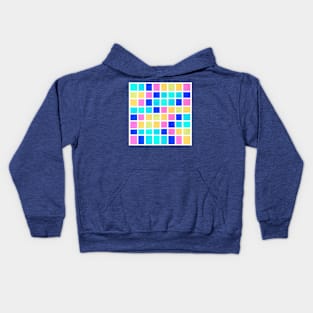 Inverted Rainbow Geometric Abstract Acrylic Painting II Kids Hoodie